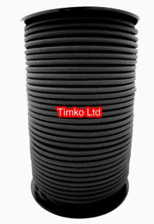 3mm Black Shock Cord